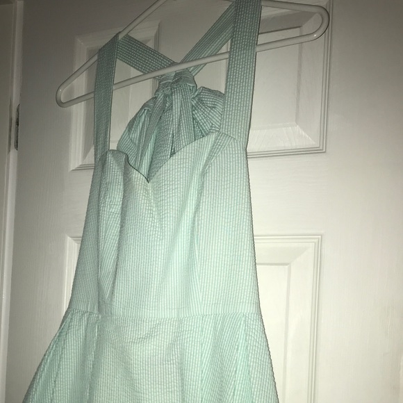 Lauren James Seafoam green seersucker dress - Picture 2 of 5